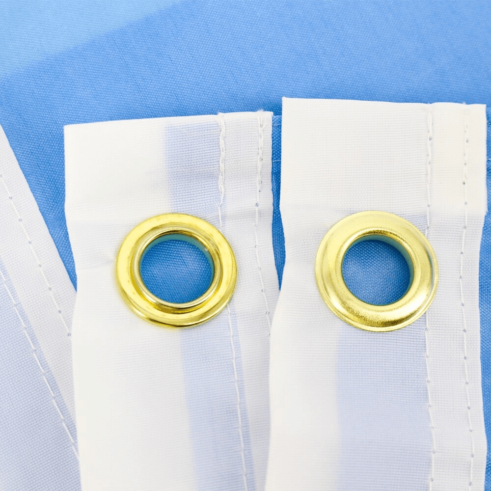 Argentinean National Flag displayed indoors on wall mount