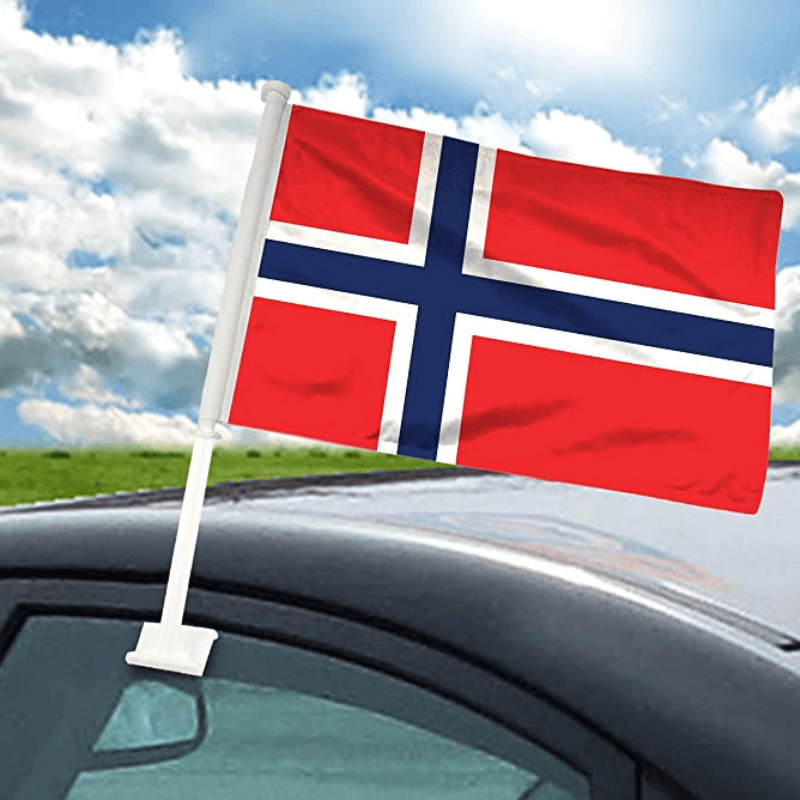Norway Flag Car Mount Accessory For Vehicles National Identity-Globe Flags