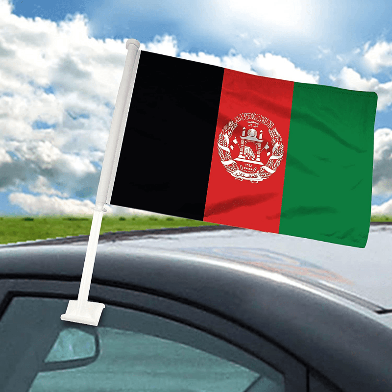 Afghanistan Car Window Flag-Globe Flags