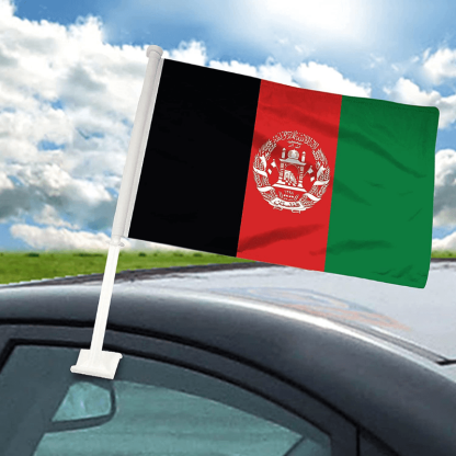 Afghanistan Car Window Mounted Flag - Globe Flags