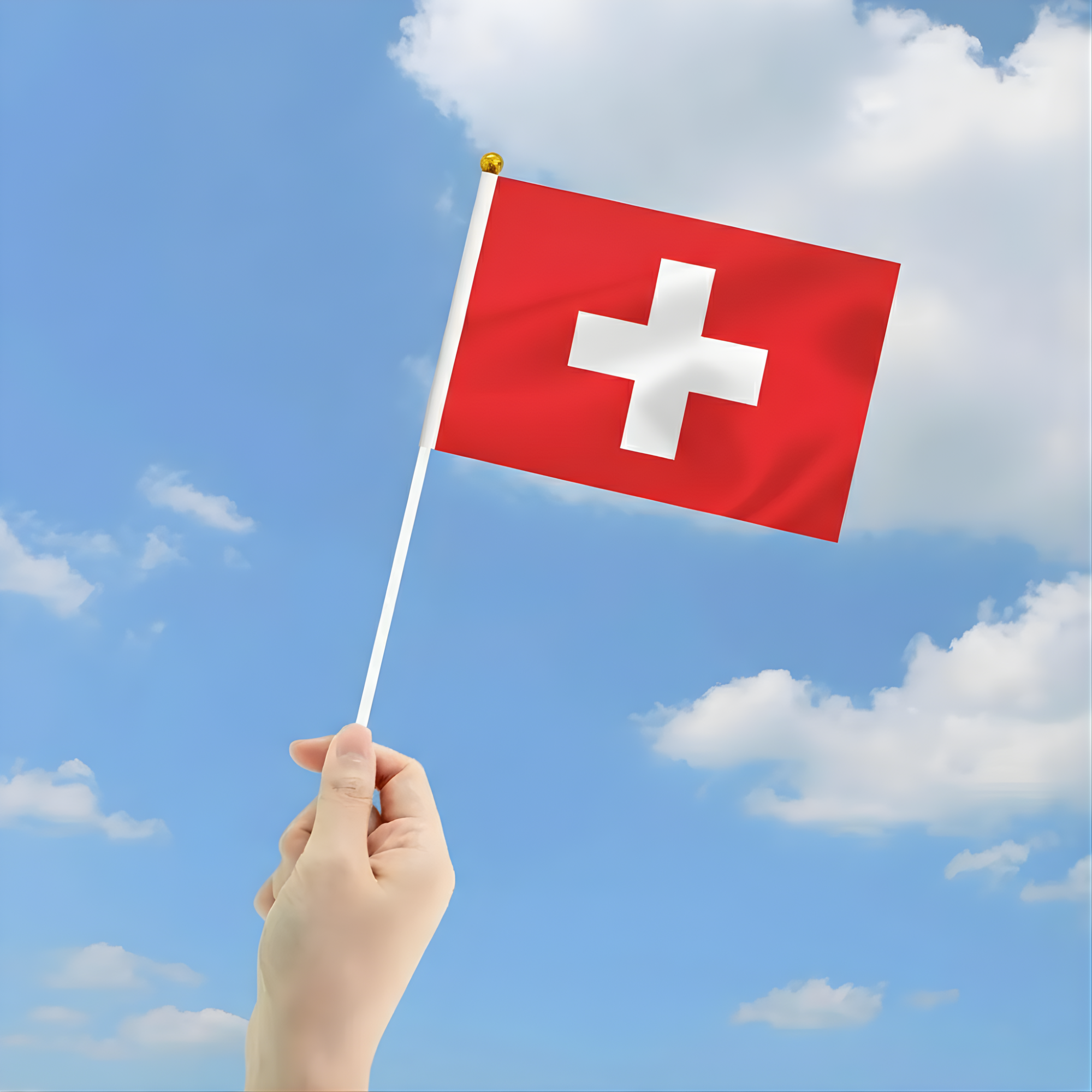 10 Pieces Of Official FIFA 2026 Switzerland Mini Flags