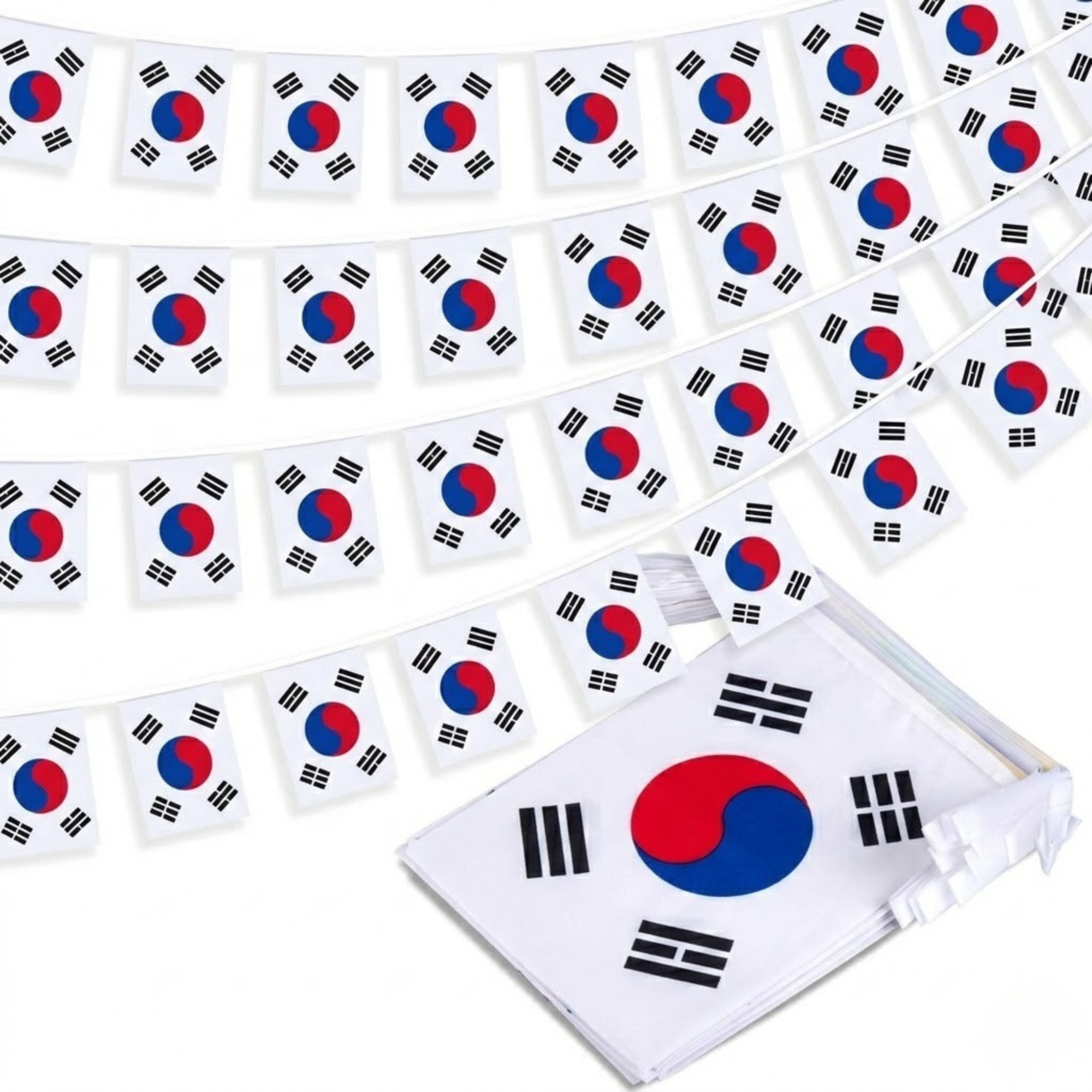 Official FIFA 2026 South Korea Flag Banner - front view