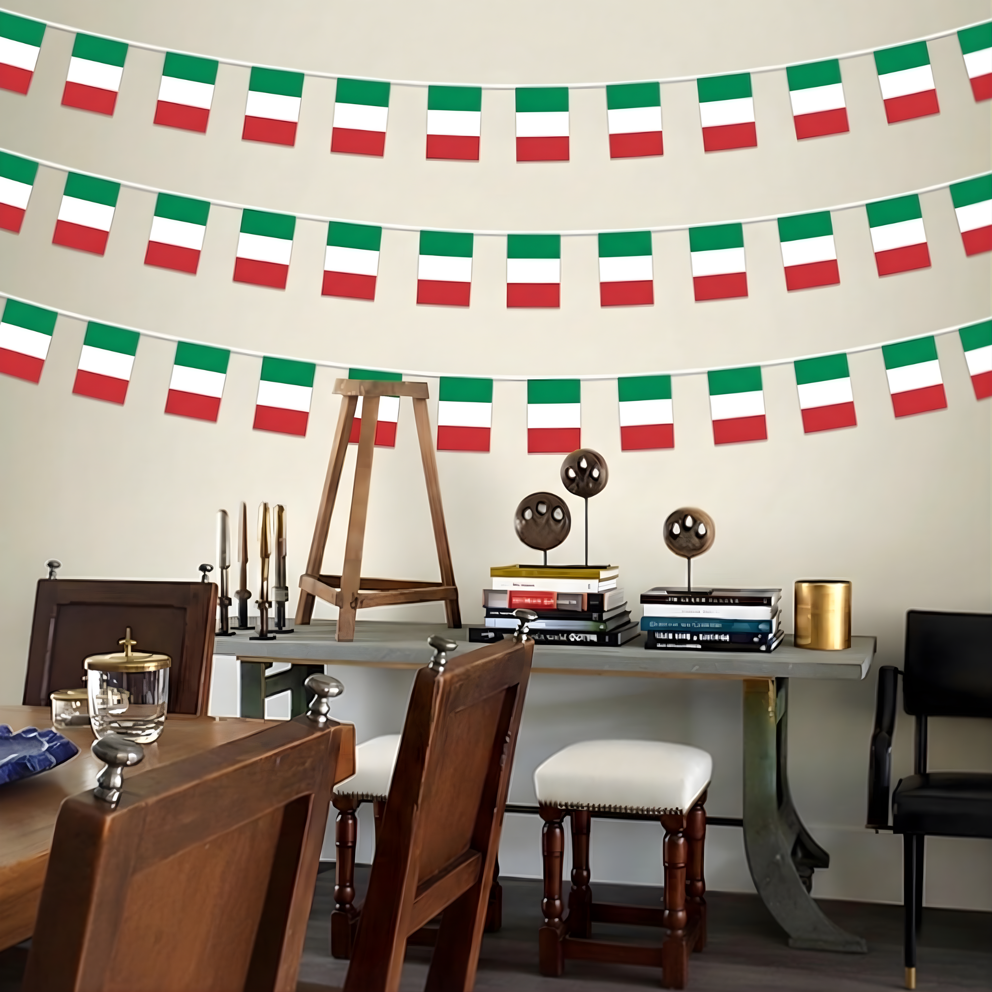 Official FIFA 2026 Italy Flag Banner close-up showing fabric and print quality
