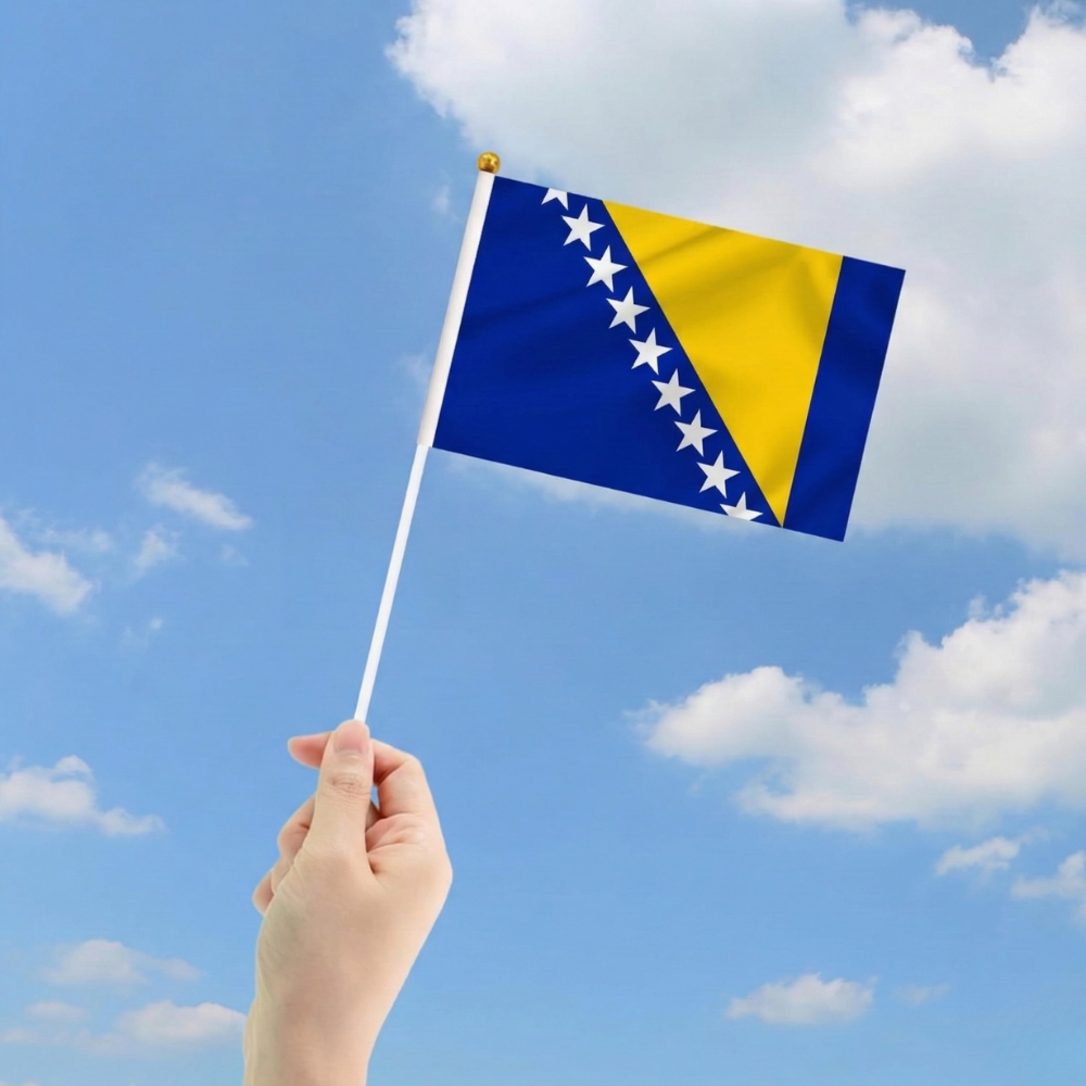 10 Pieces Of Official FIFA 2026 Bosnia and Herzegovina Mini Flags