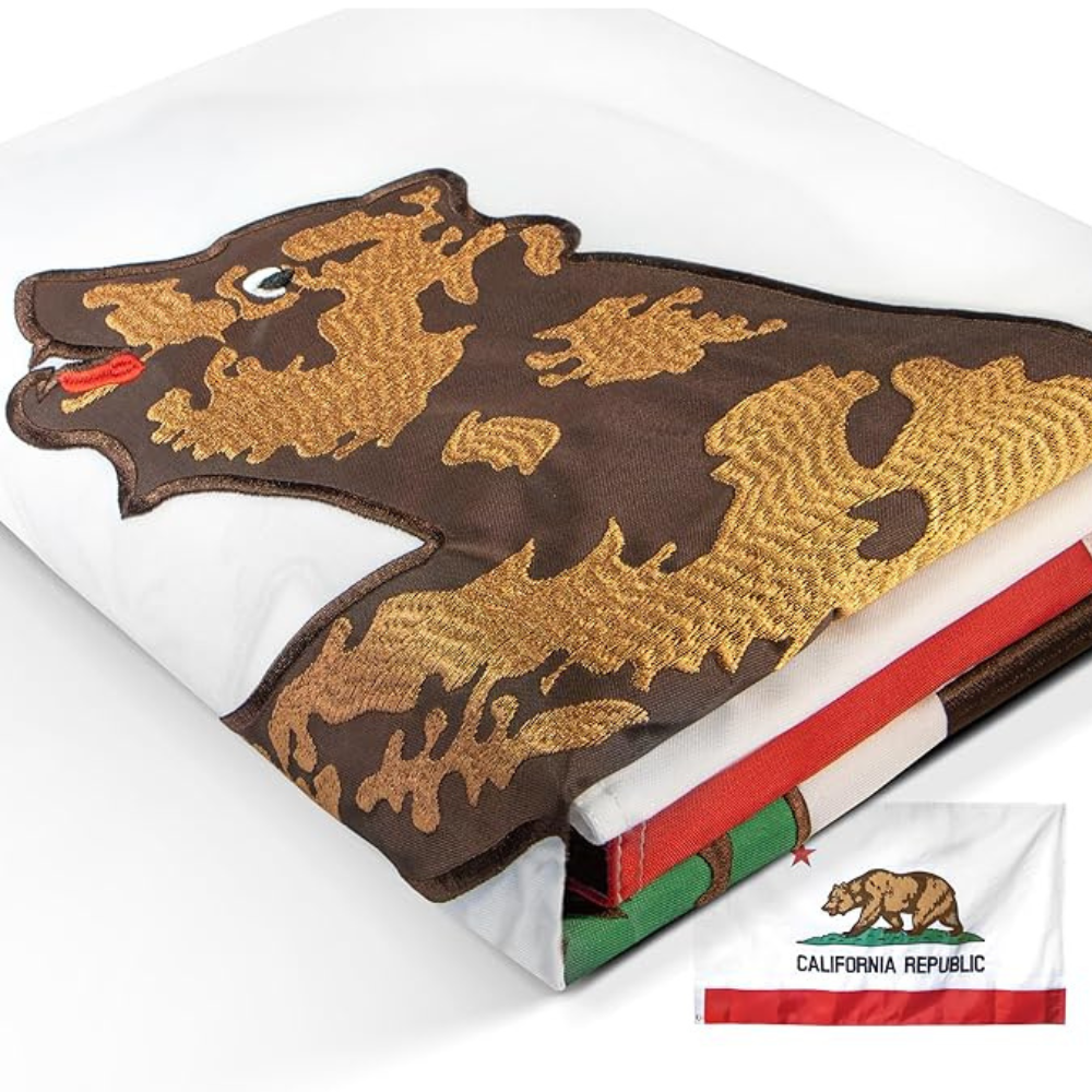 California State Flag With Grommets-Globe Flags