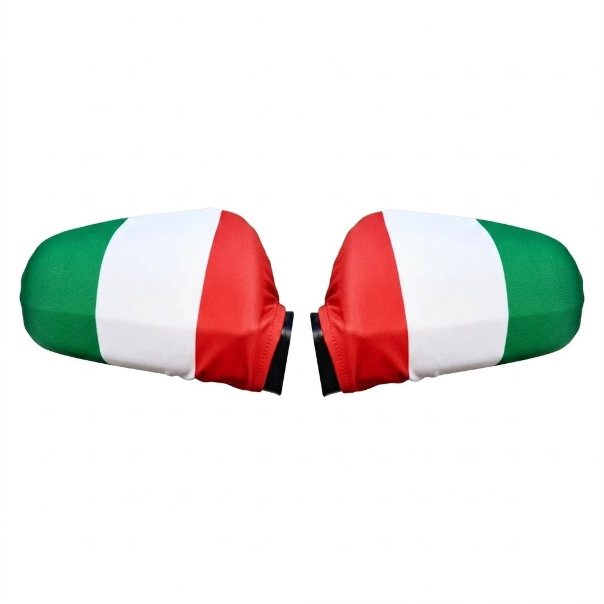Official FIFA 2026 Italy Car Mirror Flag showing elastic strap attachment detail
