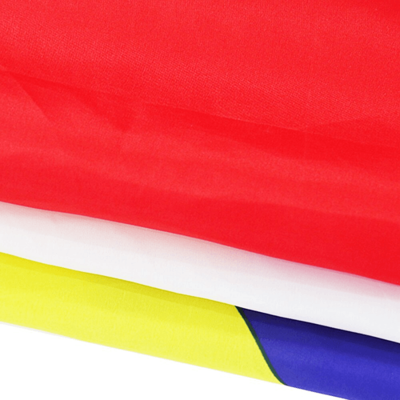 Acadian Nautical Flag – Show Support for Minority Cultures close-up showing fabric texture and vivid colors