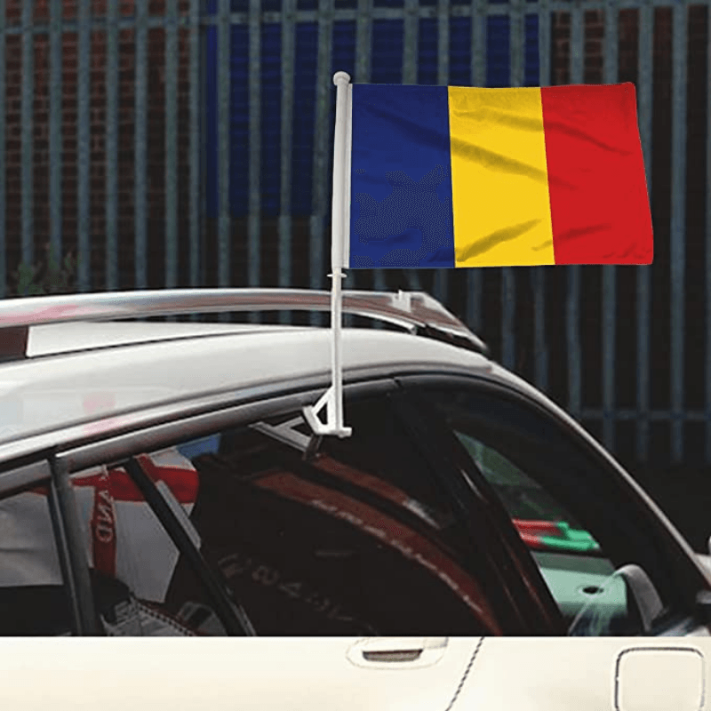 Chad Car Window Flag-Globe Flags