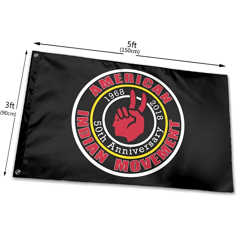 American Indian Movement 50th Anniversary Commemorative Flag-Globe Flags