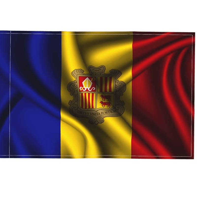 Andorra Car Window Mounted Flag For Decor And Patriotism-Globe Flags