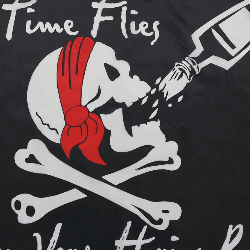 Pirate Banner Of Rebellion Jolly Roger Flag hanging banner display
