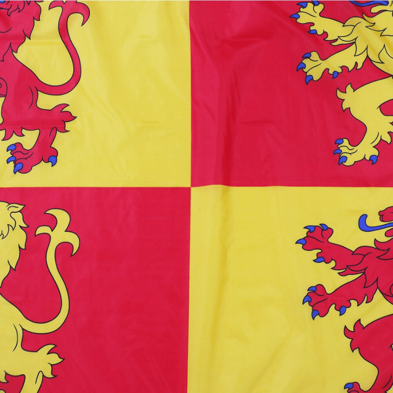 Welsh Owain Glyndwr Flag flying on outdoor flagpole
