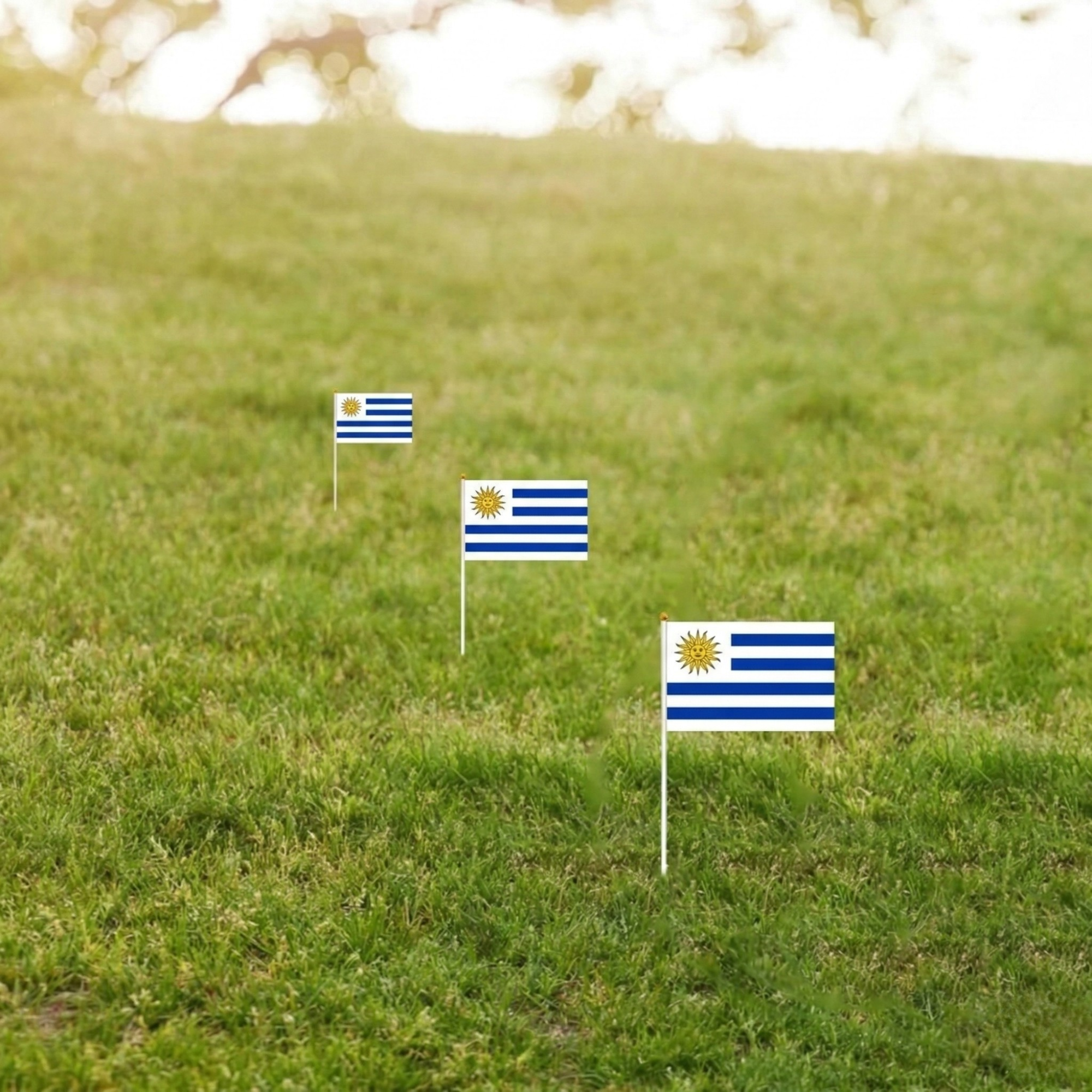 10 Pieces Of Official FIFA 2026 Uruguay Mini Flags