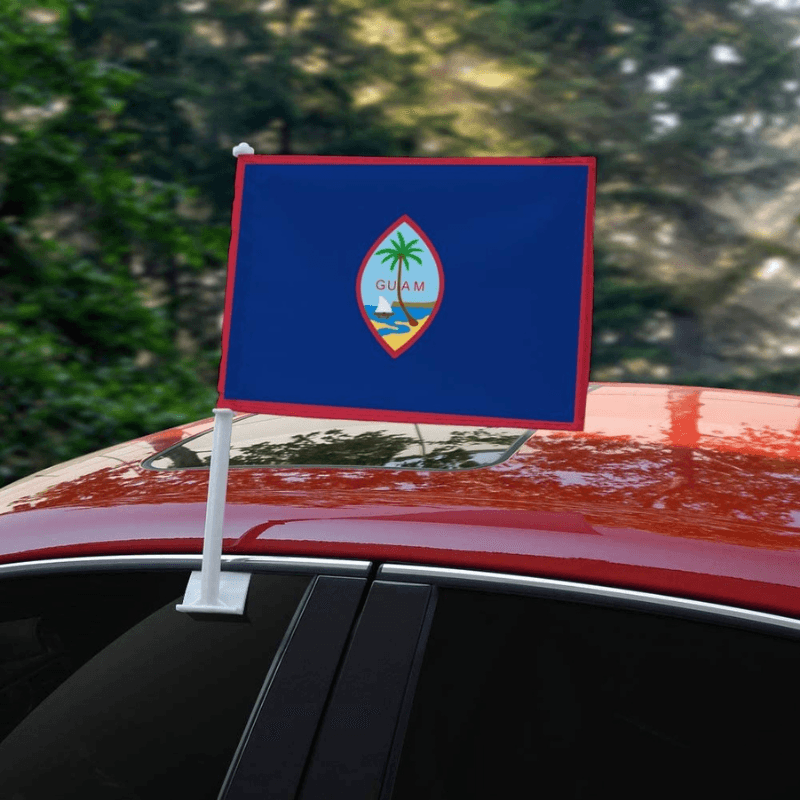 Guam Flag Car Mount Accessory For Vehicles National Identity-Globe Flags
