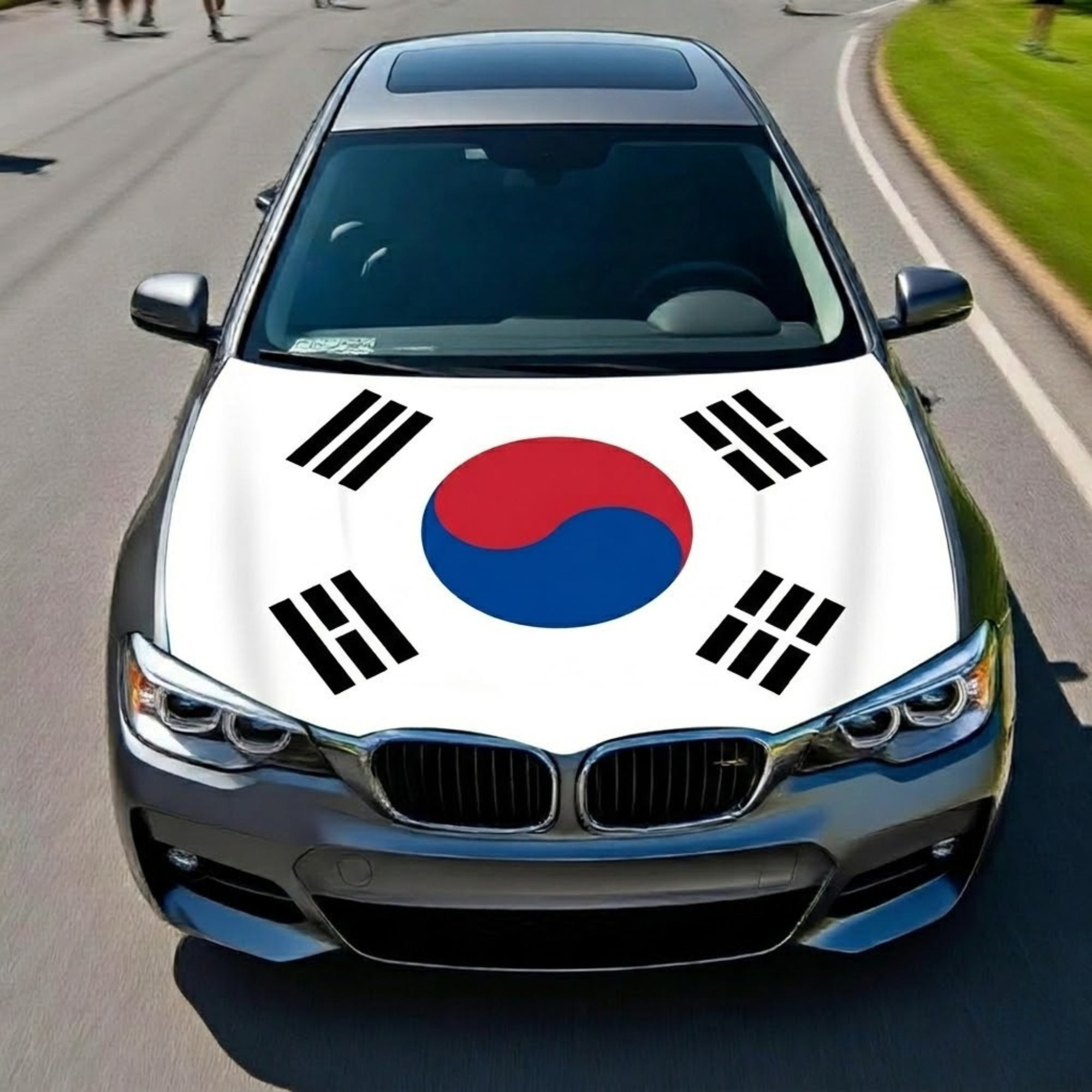 Official FIFA 2026 South Korea Flag Car Hood Cover