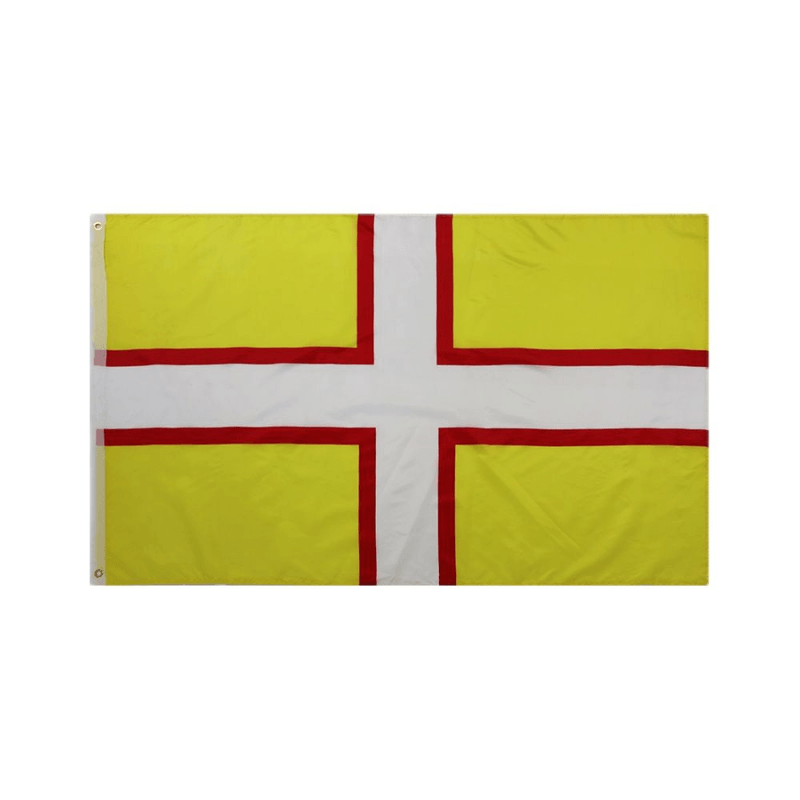 Saint Wites Flag - front view on white background