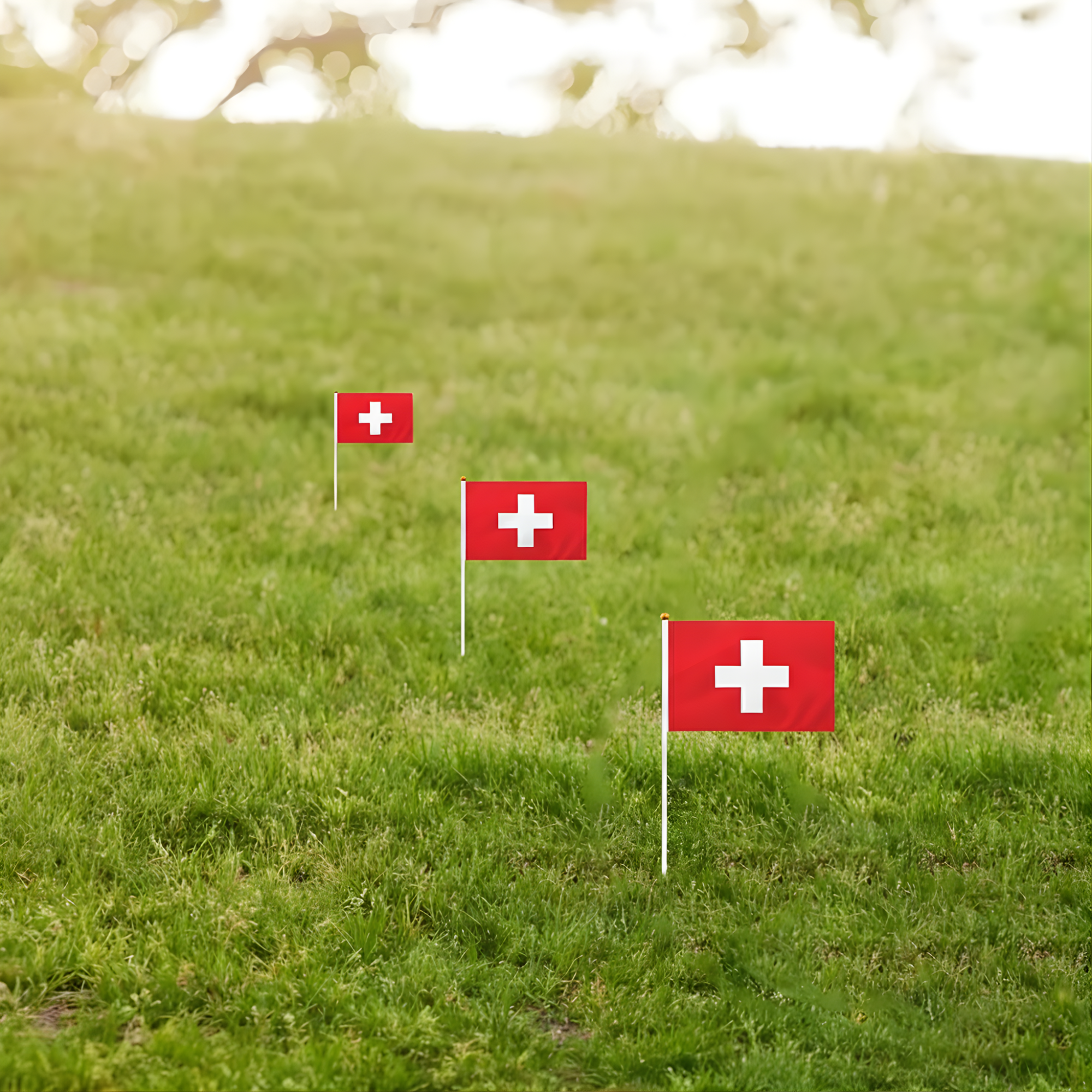 10 Pieces Of Official FIFA 2026 Switzerland Mini Flags