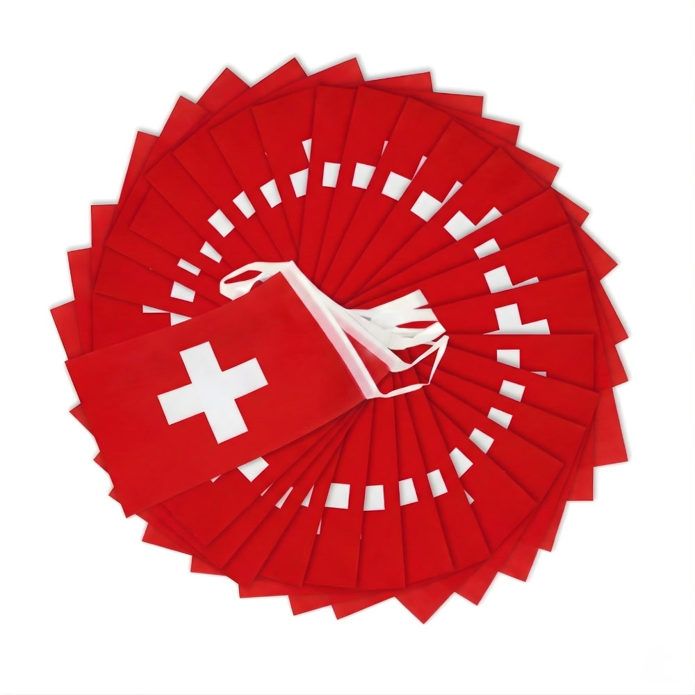 Official FIFA 2026 Switzerland Flag Banner banner in use setting