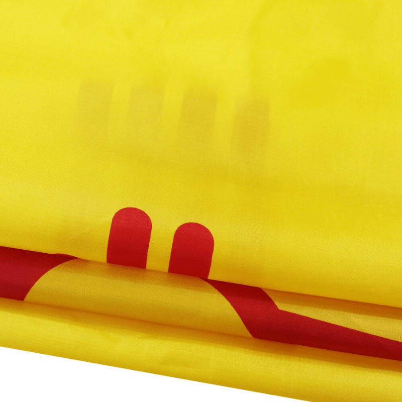 New Mexico State Flag close-up showing fabric texture and vivid colors