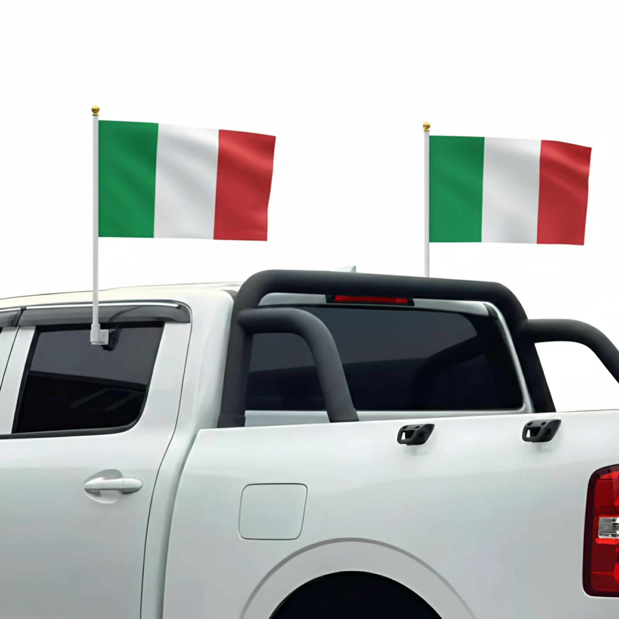 Official FIFA 2026 Italy Car Flag on moving vehicle