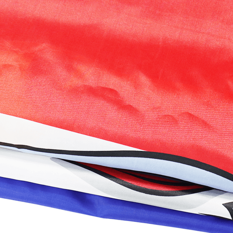 Allez France Footix Flag close-up showing fabric texture and vivid colors