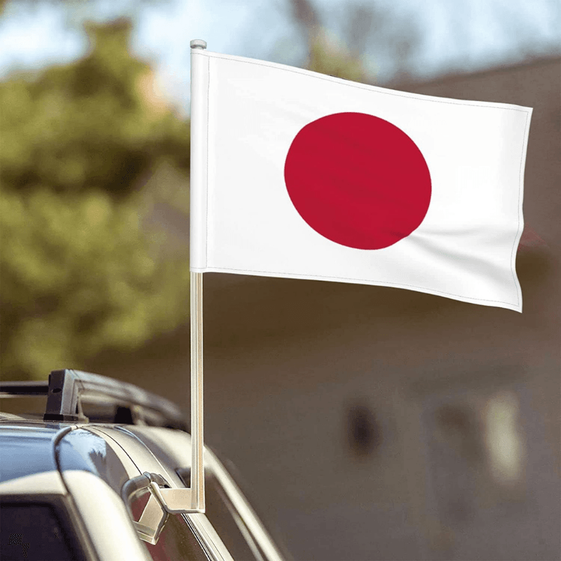 Japan Car Window Mounted Flag-Globe Flags