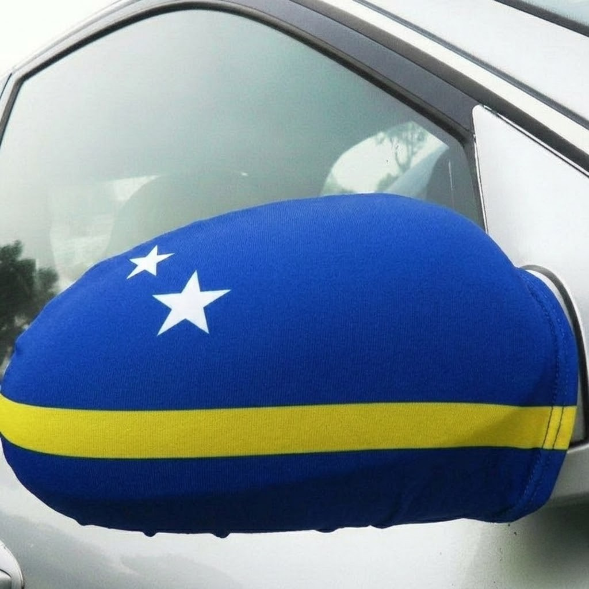 Official FIFA 2026 Curaçao Car Mirror Flag
