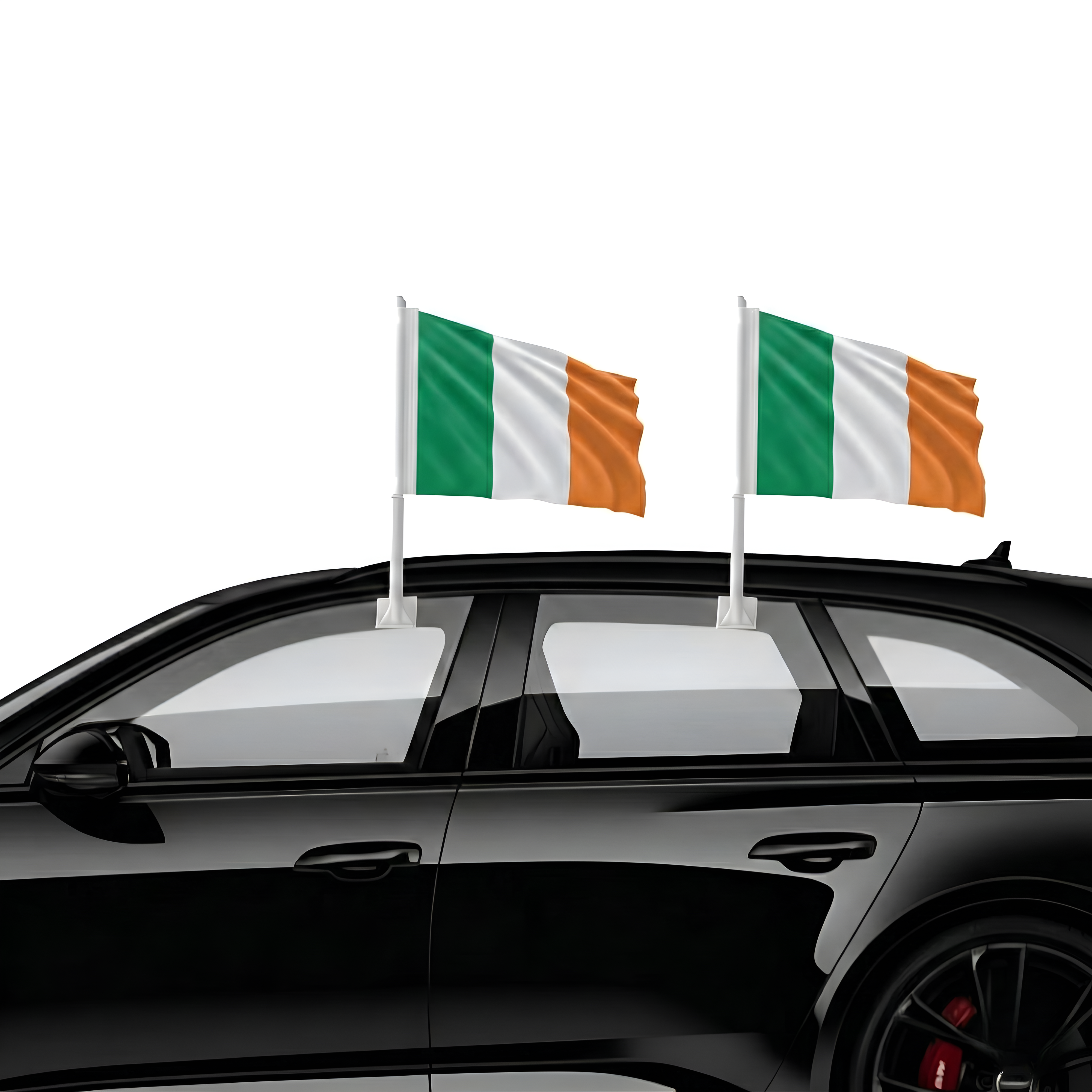 Official FIFA 2026 Ireland Car Flag mount hardware close-up