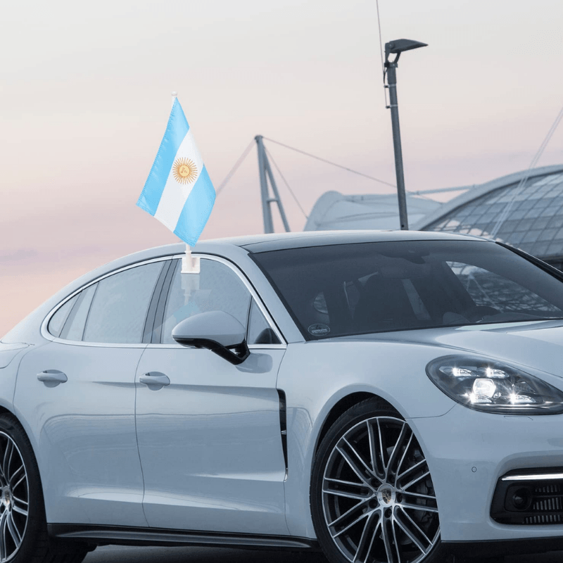Argentina Car Window Mounted Flag For Car Decor-Globe Flags