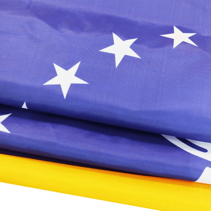 New Mississippi State Flag close-up showing fabric texture and vivid colors