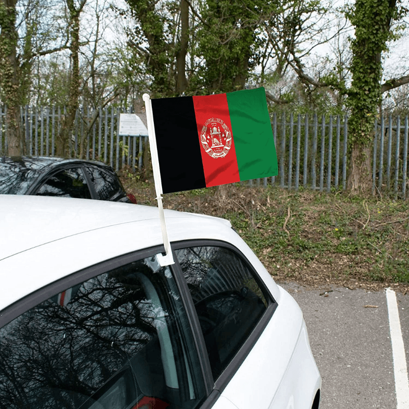 Afghanistan Car Window Flag-Globe Flags