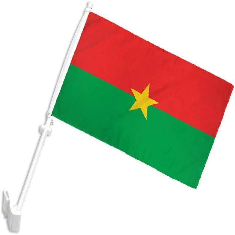 Burkina Faso Car Flag-Globe Flags