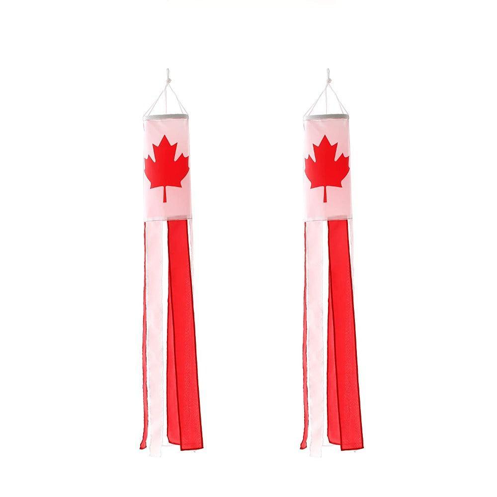 Canada Flag Windsock Garden Decoration Durable Outdoor Display-Globe Flags
