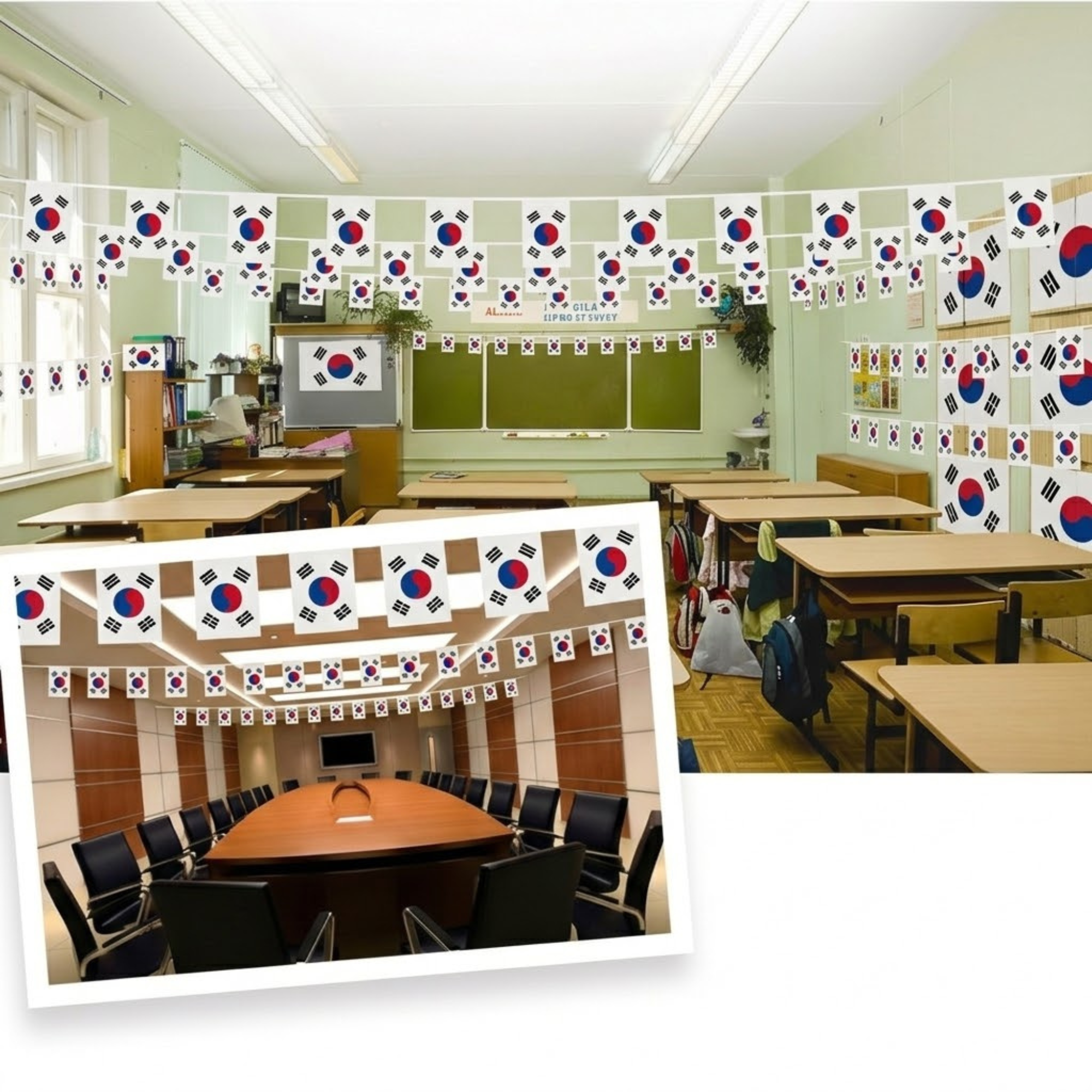 Official FIFA 2026 South Korea Flag Banner material and construction detail