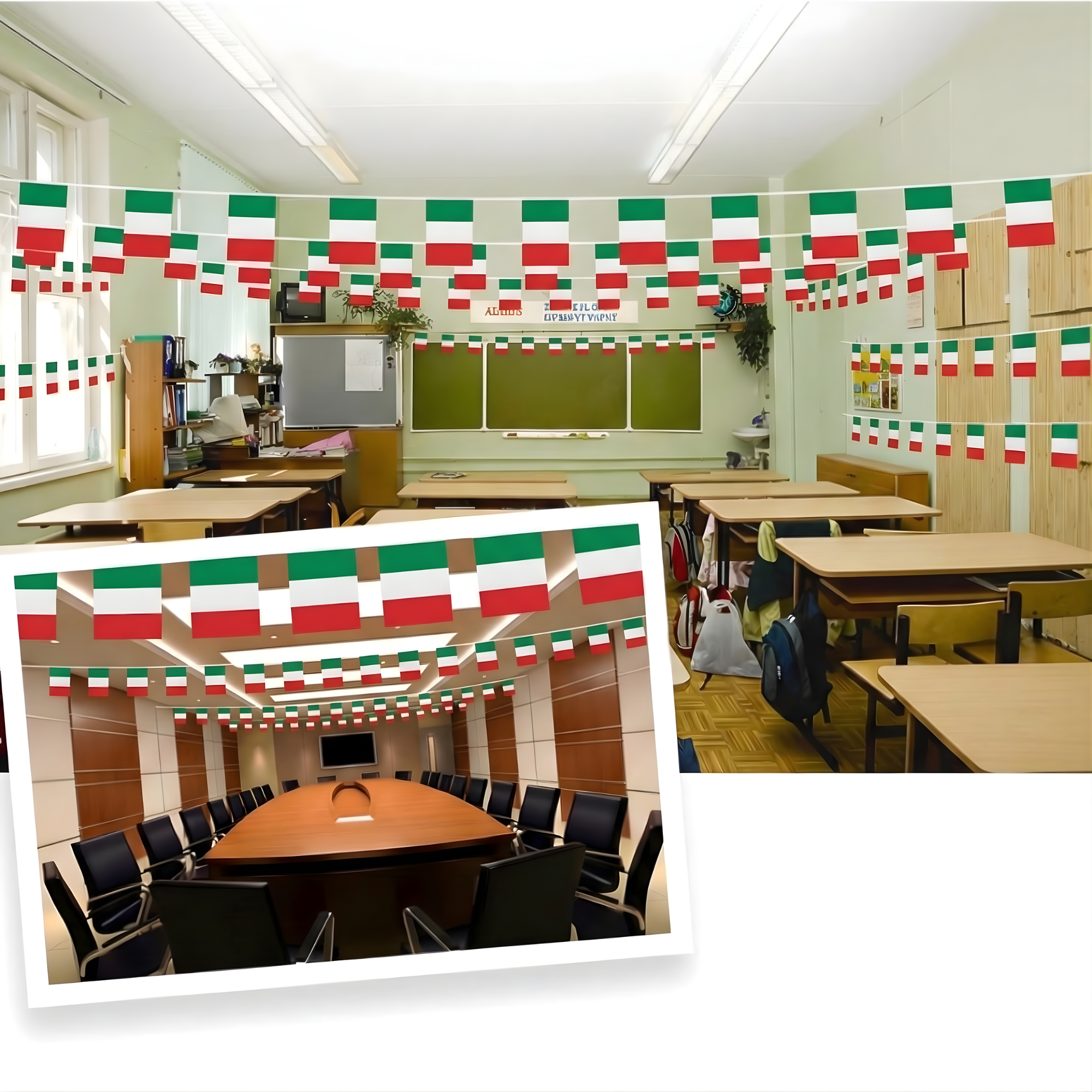 Official FIFA 2026 Italy Flag Banner material and construction detail