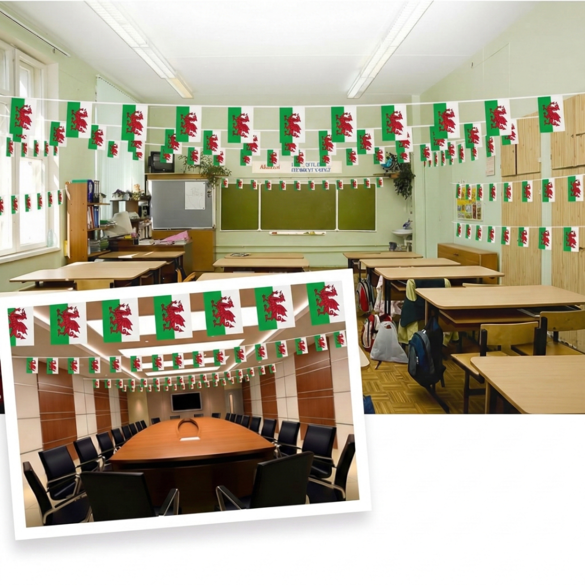Official FIFA 2026 Wales Flag Banner material and construction detail