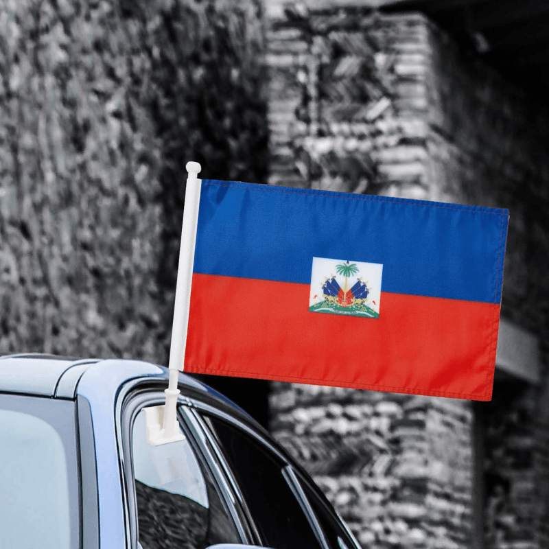 Haiti Flag Car Mount Accessory For Vehicles National Identity-Globe Flags
