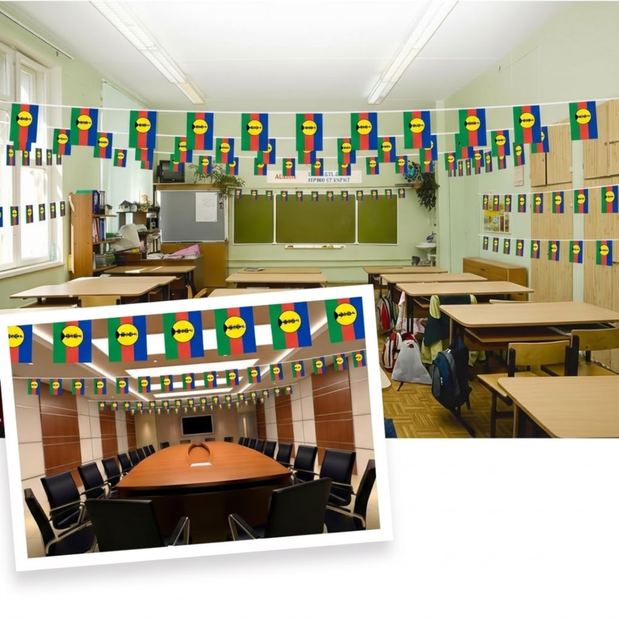 Official FIFA 2026 New Caledonia Flag Banner