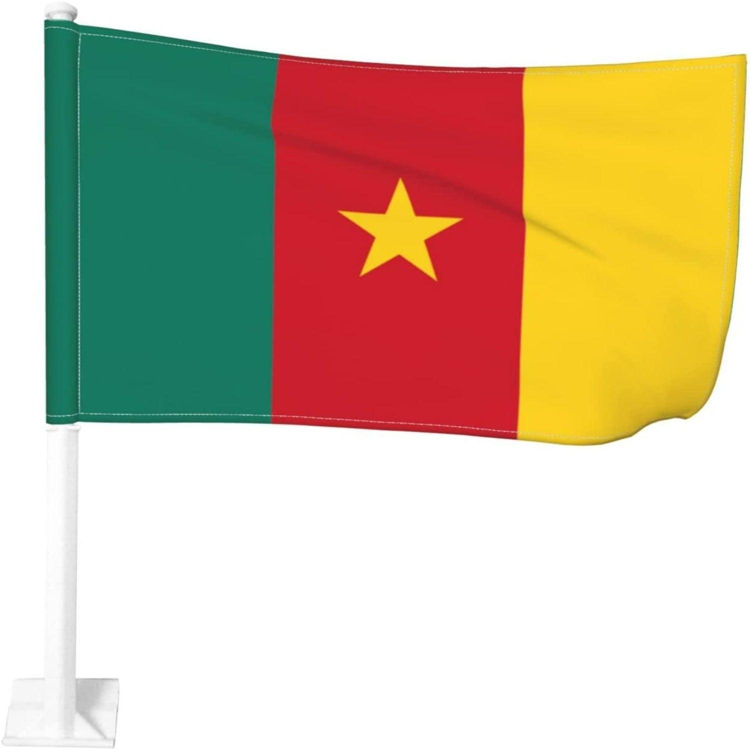 Cameroon Car Window Flag-Globe Flags