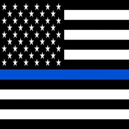 American Police Blue Flag – Tribute to Law Enforcement & Display-Globe Flags