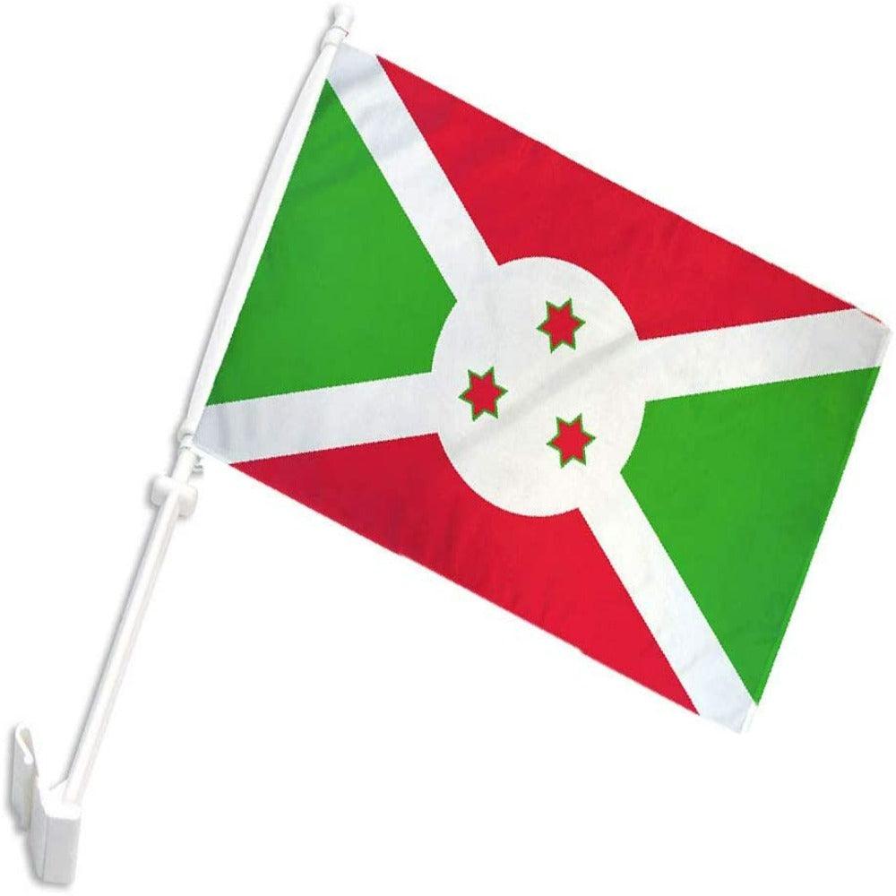 Burundi Car Window Flag-Globe Flags