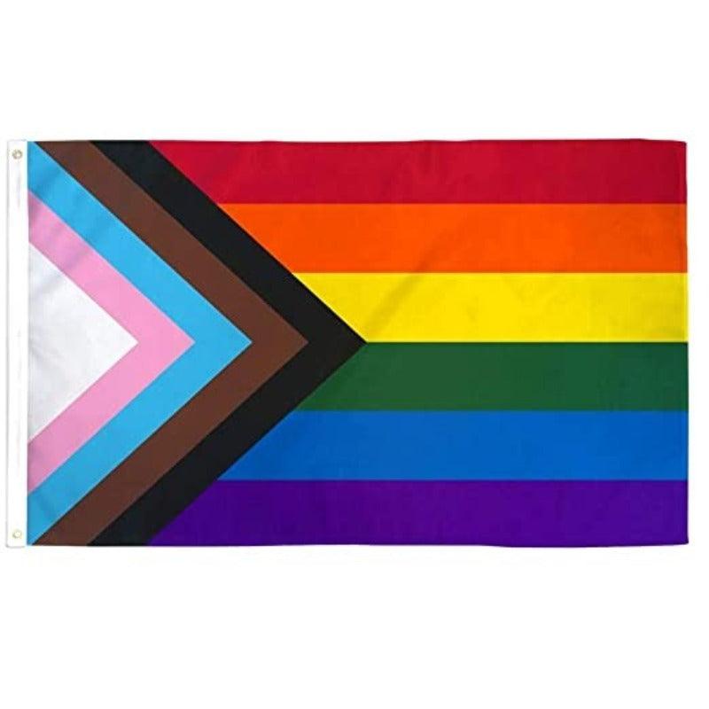 Pride Rainbow Vibrant Flag – Banner for Indoor & Outdoor Display - front view