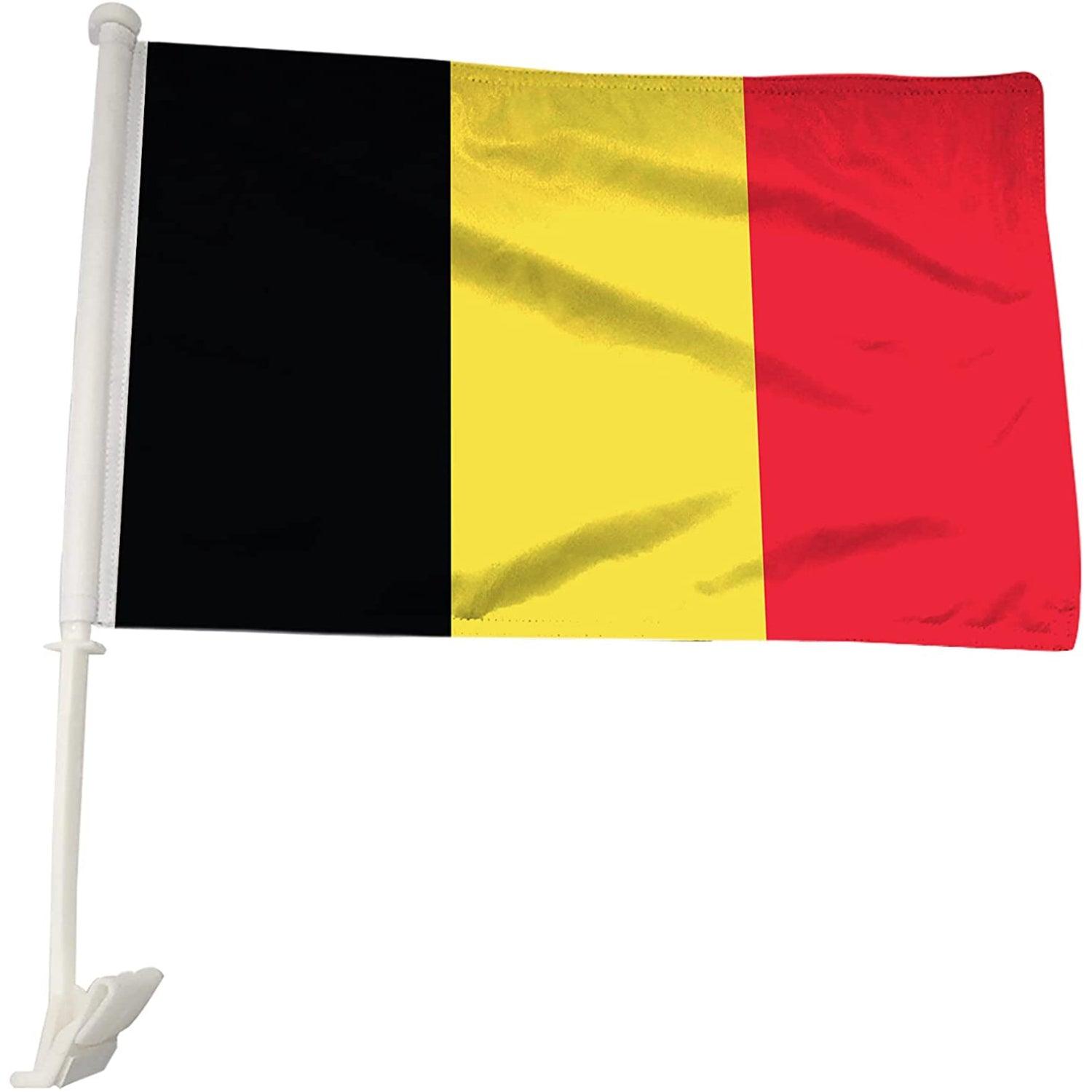 Belgium Car Window Mounted Flag For Car Decor-Globe Flags