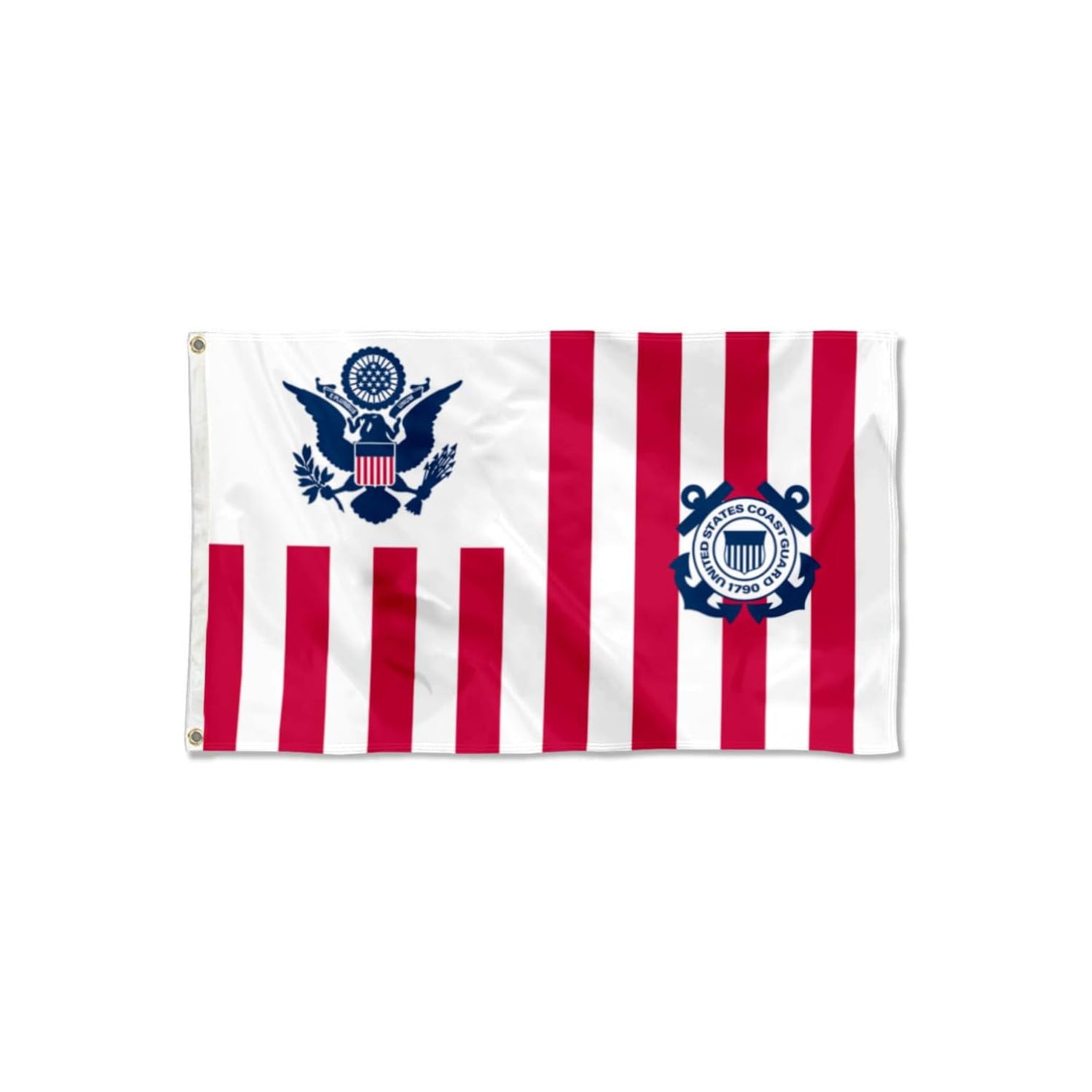 United States Coast Guard Ensign Military Banner With Grommets-Globe Flags