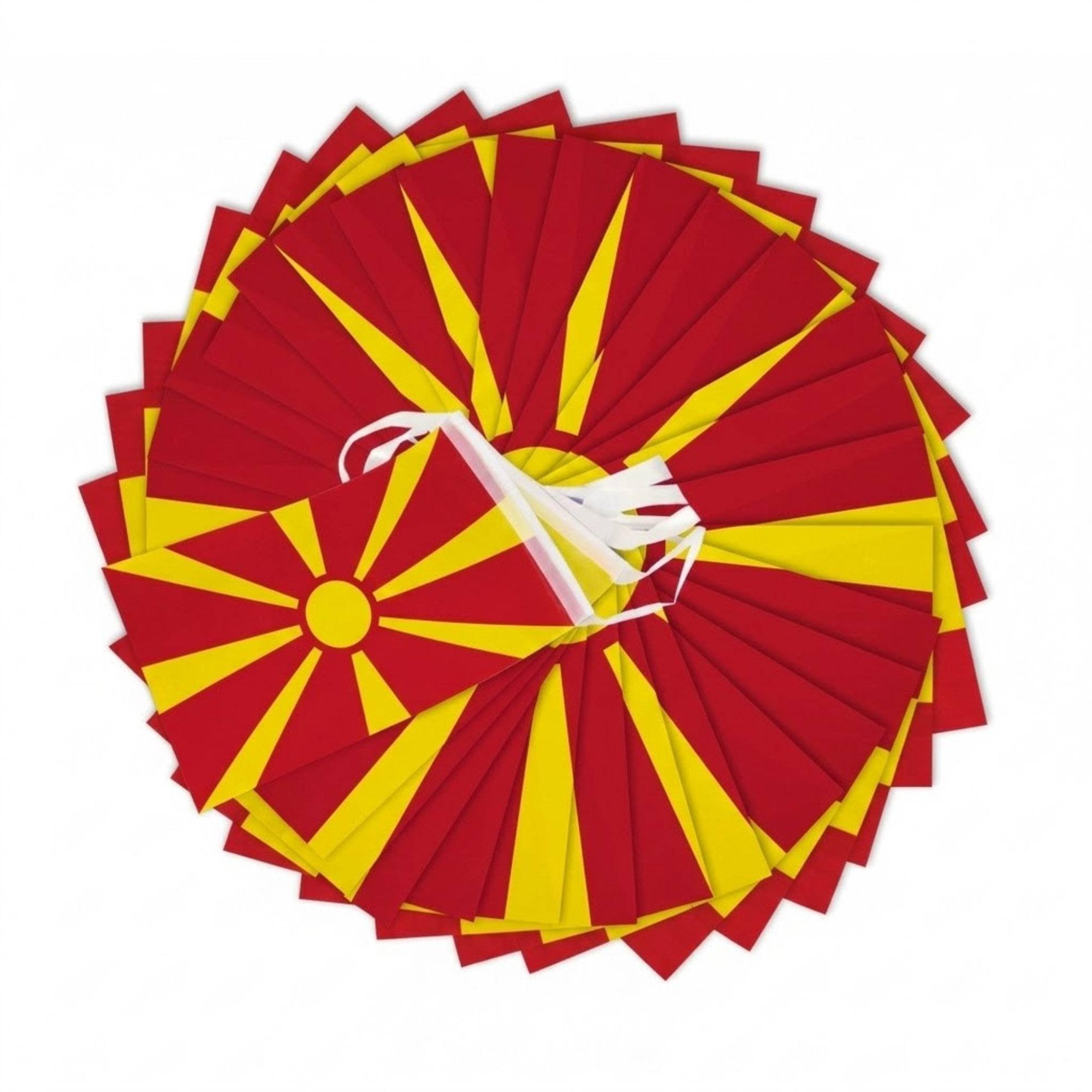 FIFA 2026 North Macedonia Flag Banner Flag - brass grommets and reinforced edge detail