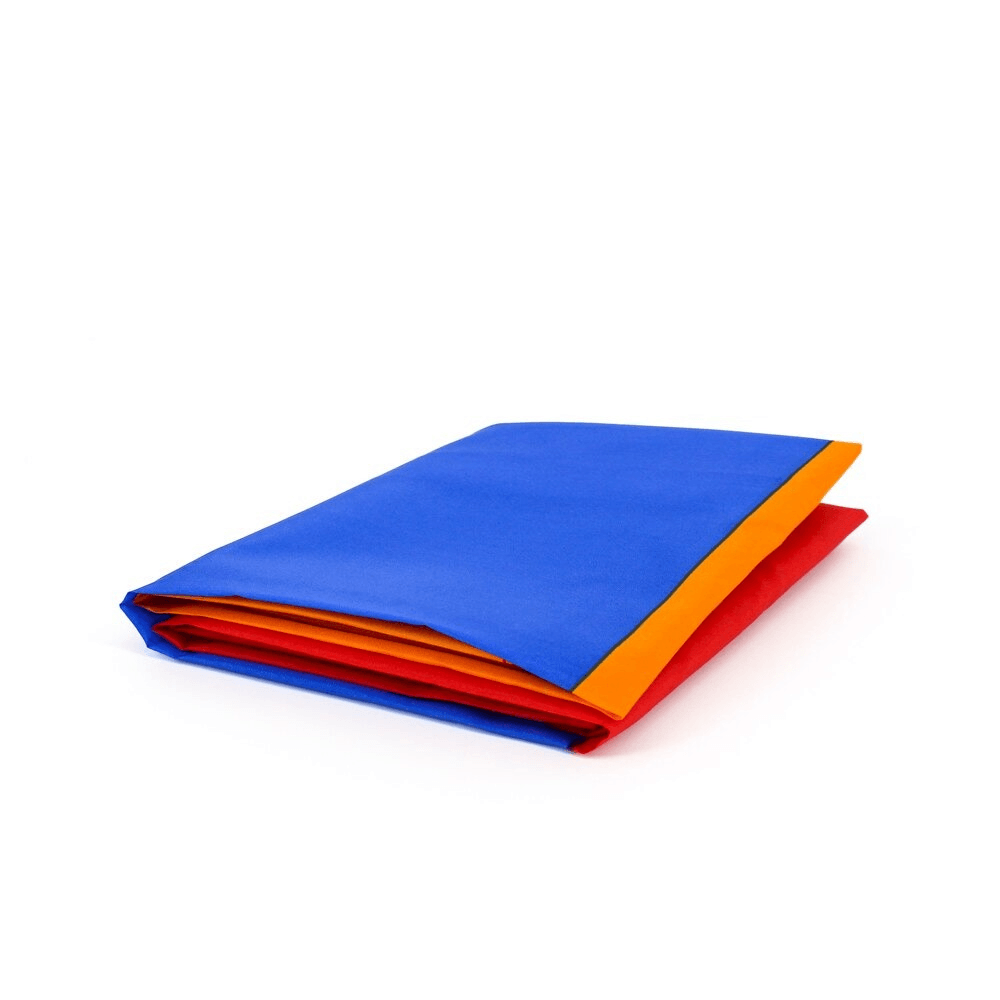 Armenian Republic Flag close-up showing fabric texture and vivid colors