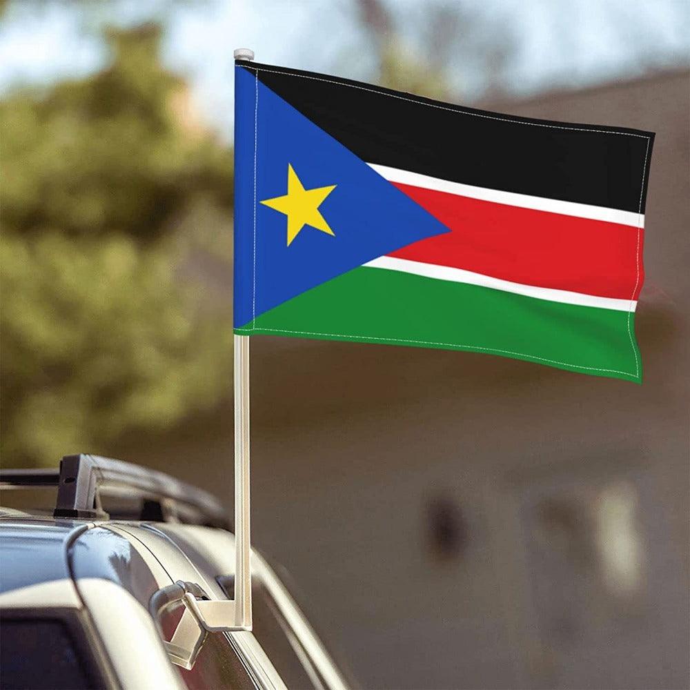 South Sudan Car Flag-Globe Flags