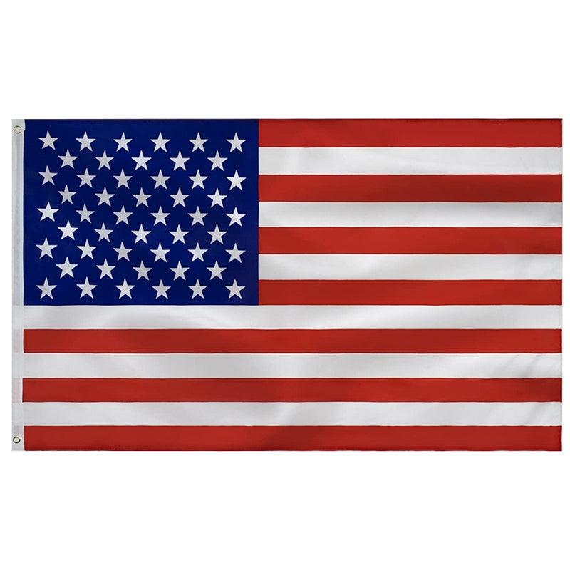 USA Flag for Decor – Lightweight and Durable for Indoor and Outdoor - front view on white background