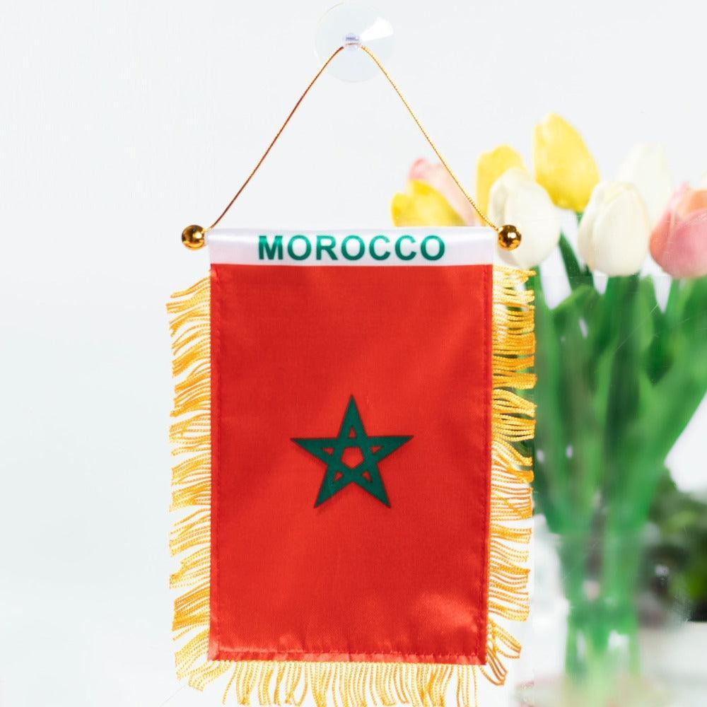 Morocco Hanging Flag – Show Your Support for Morocco-Globe Flags
