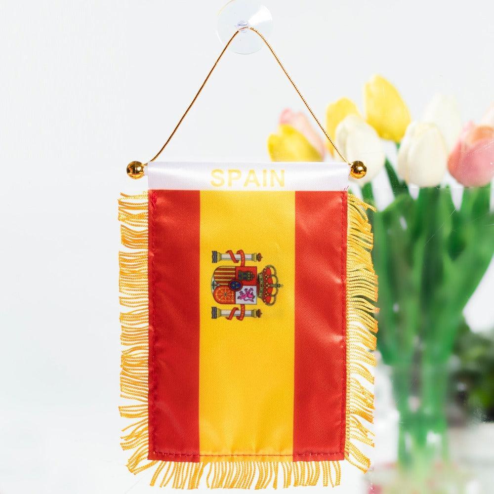 The Spain Hanging Pennant Flag – A Bold Display of National Pride-Globe Flags